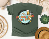 Surviving Fatherhood One Beer At A Time Grey graphic tee in Moss