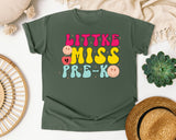 Little Miss Pre-K graphic tee in Moss