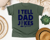 I Tell Dad Jokes graphic tee in Moss