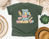 The Cool Kid Just Showed Up graphic tee in Moss