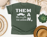 The Man The Myth The Legend Classic graphic tee in Moss