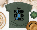 King Of The Dad Jokes graphic tee in Moss