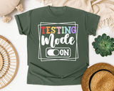 Testing Mode On graphic tee in Moss