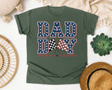 Dad Day Navy 2 graphic tee in Moss