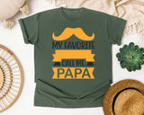 My Favorite People Call Me Papa White 2 graphic tee in Moss