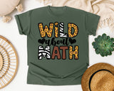 Wild About Math graphic tee in Moss