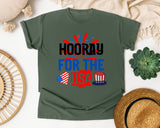 Hooray For The USA graphic tee in Moss