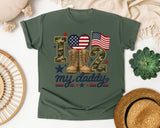 I Love My Daddy graphic tee in Moss
