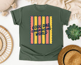 Cool Dad Embarrassing World graphic tee in Moss