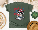 Chill The 4 Out Grey graphic tee in Moss