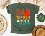 Dad The Man The Myth The Legend Red graphic tee in Moss