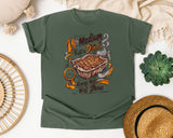Medium Rare Dad Always Well Done Brown graphic tee in Moss