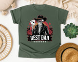 Best Dad Black graphic tee in Moss