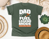 Dad Fuel Legend Mode White graphic tee in Moss