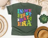 In My First Day Era graphic tee in Moss