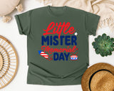 Little Mister Memorial Day graphic tee in Moss