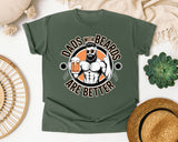Dads With Beards Are Better Black graphic tee in Moss