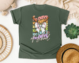 100 Days Of School Baseball graphic tee in Moss