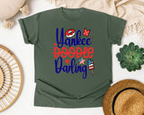 Yankee Doodle Darling graphic tee in Moss