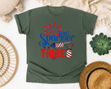 Sparkler Tribe graphic tee in Moss