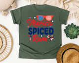 Merica Spiced Rum graphic tee in Moss