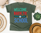 Welcome Back To School Watch graphic tee in Moss