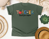 Teacher Teach Love Inspire graphic tee in Moss