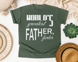 World's Greatest Father Farter Classic graphic tee in Moss