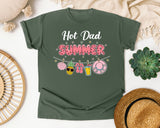 Hot Dad Summer graphic tee in Moss