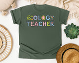 Biology Teacher graphic tee in Moss