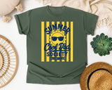 Summer Cool Dad Society Yellow graphic tee in Moss