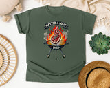 Master Of The Meat Dad Grey 4 graphic tee in Moss