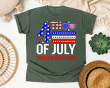 4th Of July Independence Day graphic tee in Moss