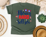 Merica Hard Seltzer graphic tee in Moss