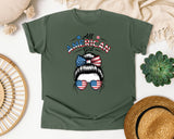 All American Girl Grey 2 graphic tee in Moss