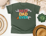 Best Dad Ever Grey 2 graphic tee in Moss