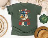 It's 4th Of July Bruh graphic tee in Moss