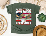 Patriot Day Never Forget graphic tee in Moss