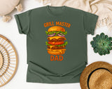 Grill Master Dad Orange graphic tee in Moss