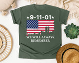 We Will Always Remember graphic tee in Moss