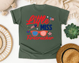 Little Miss Firecracker Red 2 graphic tee in Moss