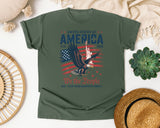 We The People 250 Years graphic tee in Moss