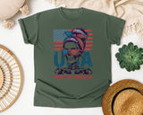 USA Made In America graphic tee in Moss