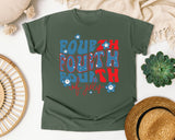 Fourth Of July graphic tee in Moss