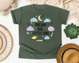 Dream Big Little One graphic tee in Moss