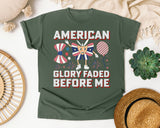 American Glory graphic tee in Moss
