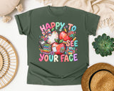 Happy To See Your Face Apples graphic tee in Moss