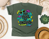 Too Cool For School Skateboard graphic tee in Moss