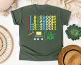 Classroom Cutie Stacked graphic tee in Moss