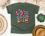 Fifth Grade Crew graphic tee in Moss